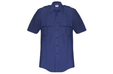 Image of Elbeco Mens Navy Paragon Plus Short Sleeve Shirt - P834-2XL