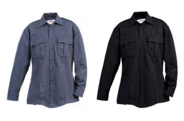 Image of Elbeco Tek3 Long Sleeve Shirts, French Blue, Midnight Navy