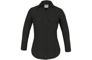 Image of Elbeco Womens Textrop2 Ls Shirt, Black - 9320LCN-54