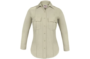 Image of Elbeco Womens Textrop2 Ls Shirt, Silver Tan - 9312LCN-54
