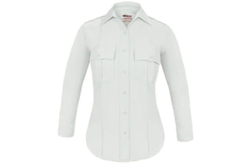 Image of Elbeco Womens Textrop2 Ls Shirt, White - 9310LCN-54