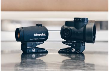 Image of Elevated Technology The Slide Height Adjustable Optic Mount, Black, SLIDE