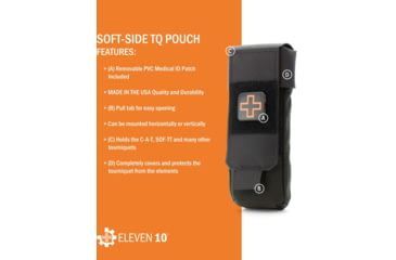 Image of Eleven 10 Soft-side Tq Pouch, Black - E10-7300-BLK