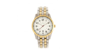 Image of Elevon Garrison Bracelet Watch W/Date, Gold/White, ELE105-5, EDEMO1