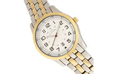 Image of Elevon Garrison Bracelet Watch W/Date, Gold/White, ELE105-5, EDEMO1