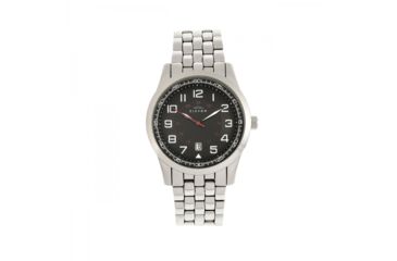 Image of Elevon Garrison Bracelet Watch W/Date, Silver/Black, ELE105-2
