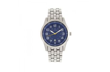 Image of Elevon Garrison Bracelet Watch W/Date, Silver/Blue, ELE105-4