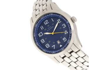 Image of Elevon Garrison Bracelet Watch W/Date, Silver/Blue, ELE105-4
