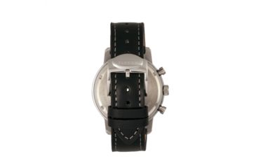 Image of Elevon Langley Chronograph Leather-Band Watch W/ Date, Silver/Black, ELE103-1