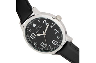 Image of Elevon Sabre Watch w/Date - Mens, Silver/Black/Black, One Size, ELE121-2