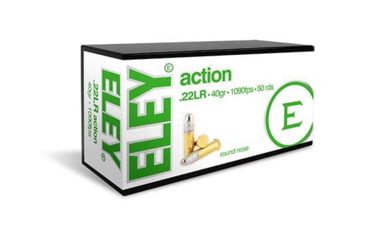 Image of Eley Ammunition Eley Action Rimfire Ammo .22 LR 40gr RN 1090 fps 50/ct, EQ03200
