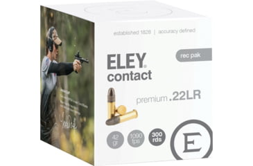 Image of Eley Ammunition Eley Ammo Contact Subsonic .22lr 42gr. Round Nose 300-pk.