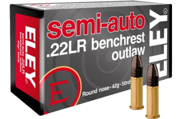 Image of Eley Ammunition Eley Ammo Outlaw .22lr 40gr. Semi Auto Benchrest 50-pack