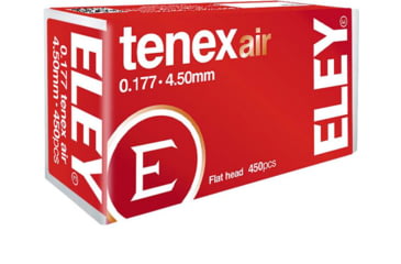 Image of Eley Ammunition .177 Caliber 4.50mm 8.2 Grain Flat Head Pellets, 450 Pack, 46120