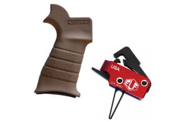 Image of Elftmann Tactical Elftmann AR-10 Trigger Straight AR-10-S W/ Stark Equipment AR Rifle Grip, Earth ANG-EA