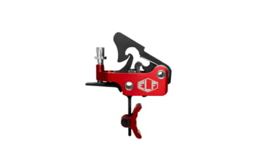 Image of Elftmann Tactical Apex Curved FA Trigger, Red, APEX-R-C-FA