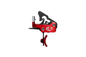 Image of Elftmann Tactical Apex Pro Curved FA Trigger, Red, APEX-PRO-R-C-FA