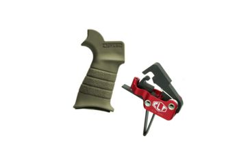 Image of Elftmann Tactical Elftmann AR-10 Trigger Straight AR-10-S W/ Stark Equipment AR Rifle Grip, Earth ANG-EA