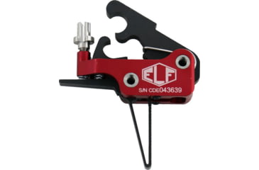 Image of Elftmann Tactical Elf Match Pro Trigger with Threaded Mounting System, Straight Finger Adj Curved, 2.75-4lbs Pull Weight, MATCH PRO-S FA