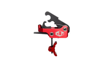 Image of Elftmann Tactical SE AR-15 Curved Adjustable Trigger, Red Shoe, Anodized, Red, SERC