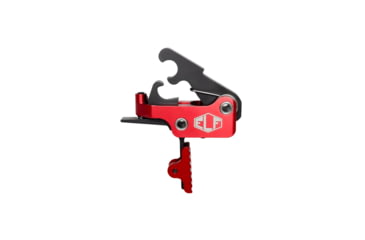 Image of Elftmann Tactical SE AR-15 Straight Adjustable Trigger, Red Shoe, Anodized, Red, SERS