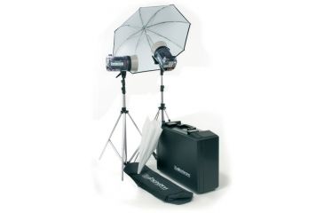 Image of Elinchrom Style 1200rx/1200rx Kit With Umbr., Rflctr., Stands And Case EL 20745