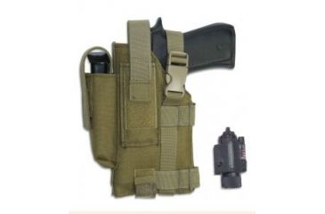 Image of Elite Survival Systems Belt Holster, Left Hand, Coyote Tan - Most 5in BBL 7681-T-LH
