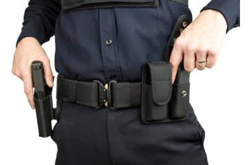 Image of Elite Survival Systems CR Secure Auto-Locking Retention Holster, H&amp;K USP, Low Ride Belt Hanger, Left Hand, Black, CRS-BD-B-USP-LH