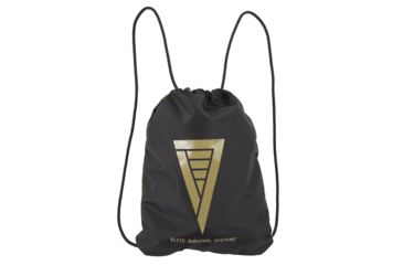 Image of Elite Survival Systems Elite Drawstring Cinch Pack, Black/Tan EDCP-T