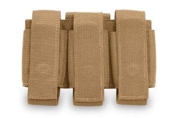 Image of Elite Survival Systems MOLLE Triple Grenade Pouch, Coyote Tan ME183-T