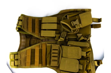 Image of Elite Survival Systems MVP Commandant Tactical Holster Vest, Right Hand Holster, Coyote Tan MVP020103-T