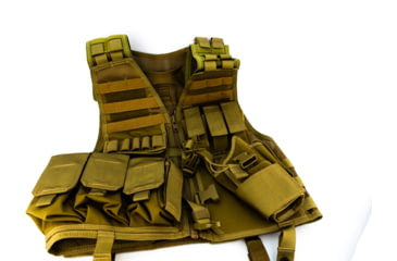 Image of Elite Survival Systems MVP Commandant Tactical Holster Vest, Right Hand Holster, Coyote Tan MVP020103-T