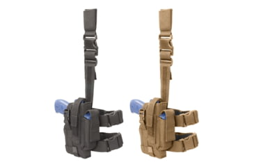 Image of Elite Survival Systems Tactical Thigh Holster, Black, Tan