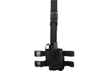 Image of Elite Survival Systems Thigh Holster, Left, Black 7677LH