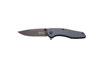 Image of Elite Tactical Carbon Fiber Folding Knife, Black, Carbon Fiber Black, Lifetime Limited Warranty, ELT-05542
