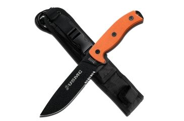 Image of Elite Tactical Marine Fixed Blade, Orange M 1021OR