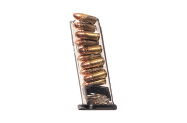 Image of Elite Tactical Systems Pistol Magazine, Glock 43x, 9mm, 10-Round, Clear, GLK-43X-10RD