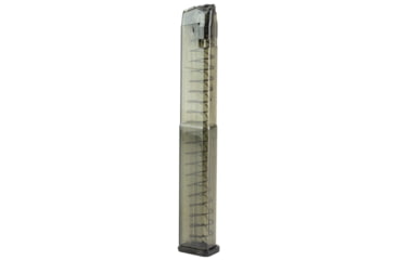 Image of Elite Tactical Systems Carbon Smoke Series Glock 17/18/19/26/34/45 9mm 40 Round Pistol Magazine, Carbon Smoke, SMK-GLK-18-40-40RD