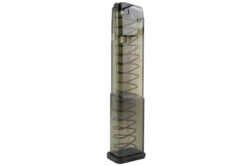 Image of Elite Tactical Systems Carbon Smoke Series Glock 43X/28 9mm 19 Round Pistol Magazine, Carbon Smoke, SMK-GLK-43X-19-19RD