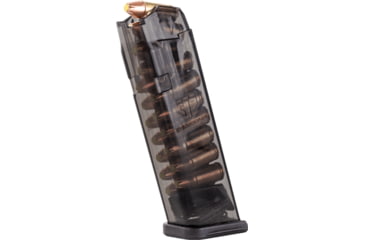 Image of Elite Tactical Systems Carbon Smoke Series Glock 17/18/19/26/34/45 Pistol Magazine, 9mm Luger, 17 Round, Carbon Smoke, 1 Pack, Polymer, SMK-GLK-17-17RD