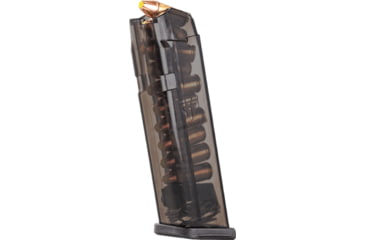Image of Elite Tactical Systems Pistol Magazine, Glock 17/18/19/19X/26/34/45, 9mm, 10-Round, Carbon Smoke, SMK-GLK-17-10-10RD