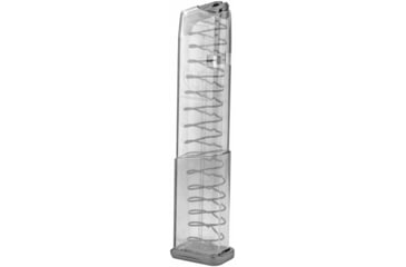 Image of Elite Tactical Systems Glock 43X/48, 9mm Luger, 19 Round Extended Pistol Magazine, Clear, 1 Pack, GLK-43X-19