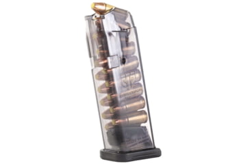 Image of Elite Tactical Systems Glock 26/19 15 Pistol Magazine, 9mm Luger, 15 Round, Clear, 1 Pack, Polymer, GLK-19-15RD