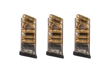 Image of Elite Tactical Systems Glock 27 .40 Caliber Pistol Magazine, Smoke, 3 Pack