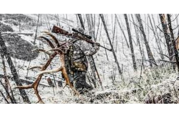 Image of elk hunter in winter season