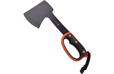 Image of Elk Ridge Axe Black/Orange Handle Axe, Stainless Steel, Black Rubber Handle ERAXE1