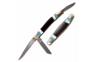 Image of Elk Ridge ER-953MSC Manual Folding Knife, 2.5in, 3CR13 Stainless Steel, Spey, Steel Blade, Nickle/Pearl/Black, ER-953MSC