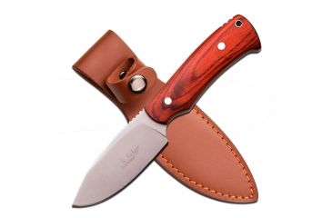 Image of Elk Ridge Fixed Blade, 7.5in, Stainless Steel Blade, Brown Wood Handle ER-551LW
