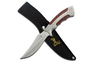 Image of Elk Ridge Fixed Blade, 9.8in, Stainless Steel Blade, Pakkawood And Metal Handle ER-269