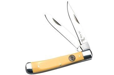 Image of Elk Ridge Folding Blade, 2.75in, Stainless Steel Blade, Derlin Yellow Handle ER-220MY